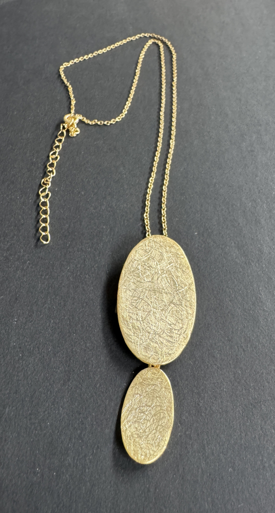 Anhänger in Ovalerform 2 teilig  925er Silber vergoldet